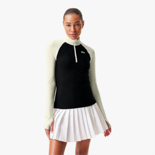 Womens Lacoste x Bandier Pro Fleece Quarter-Zip