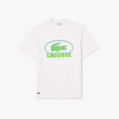 Lacoste Mens Heavy Cotton Graphic T-Shirt