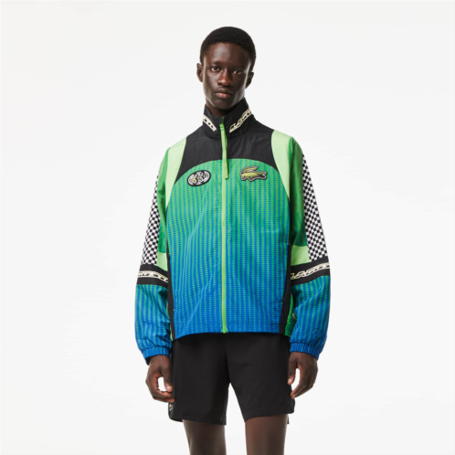 Lacoste Mens Ombre Checkerboard Track Jacket