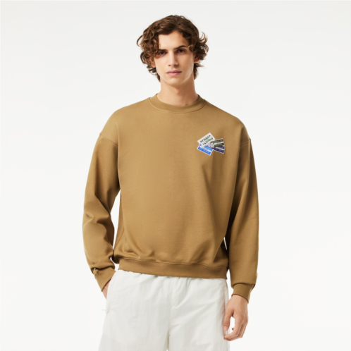 Lacoste Loose Fit Cotton Badge Detail Jogger Sweatshirt