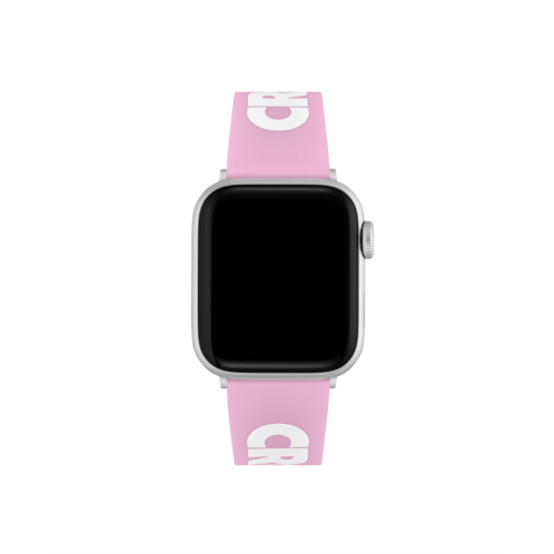 Lacoste Unisex Croc Print Pink Silicone Apple Watch Strap