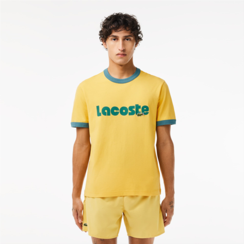 Lacoste Mens Printed Contrast Accent T-Shirt