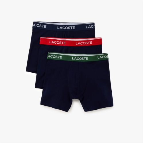 Lacoste Mens 3-Pack Boxer Briefs