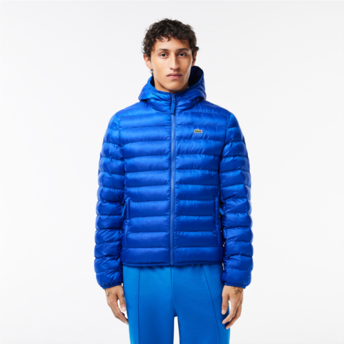 Lacoste Mens Quilted Hooded Puffed Jacket