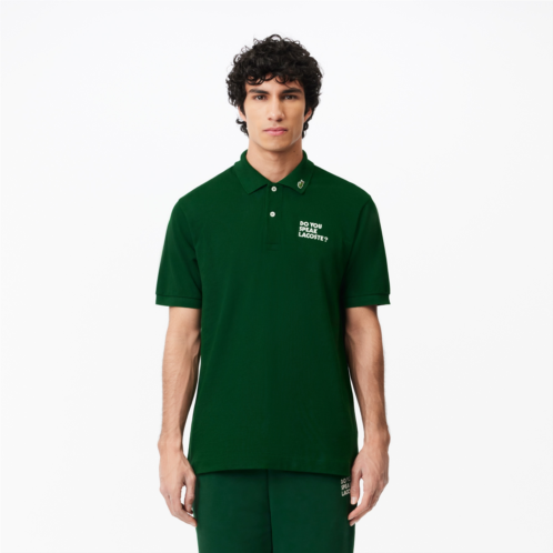 Lacoste Mens Embroidered Polo