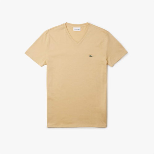 Lacoste Mens Classic Pima Cotton V-Neck T-Shirt