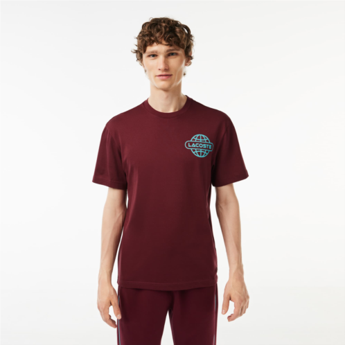 Lacoste Mens Printed Heavy Cotton Jersey T-Shirt
