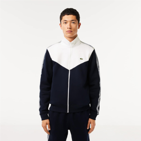 Mens Lacoste Classic Fit Colorblock Zipped Jogger Sweatshirt