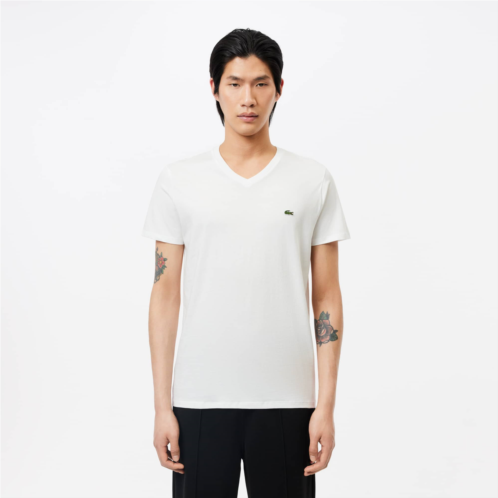 Lacoste V Neck Cotton Pima T-shirt