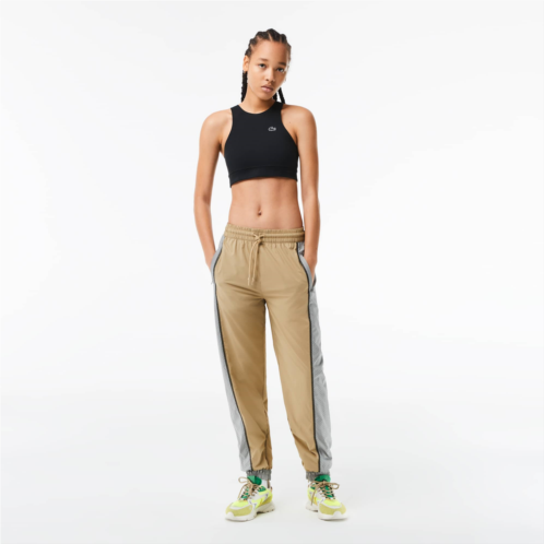 Lacoste Womens Perforated Effect Joggers