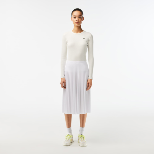 Lacoste Womens Flowing Pleated Skirt