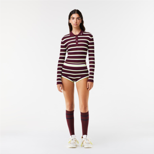 Lacoste x EleVen by Venus Striped Ribbed Lounge Shorts