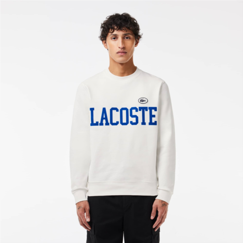 Lacoste Mens Flocked Fleece Sweatshirt