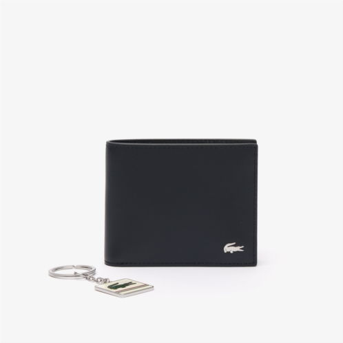 Lacoste Mens FG Small Billfold and Keychain Gift Set