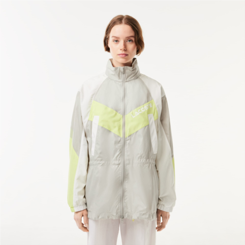 Lacoste Womens Oversized Adjustable Waiste Colorblock Jacket