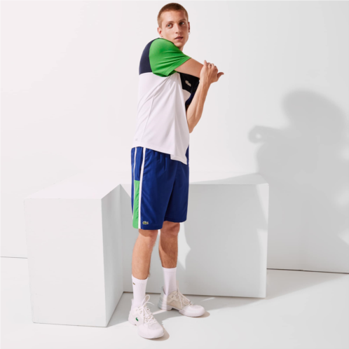 Lacoste Lightweight Colorblock Stripe Tennis Shorts