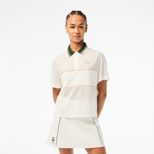 Lacoste Womens Organic Cotton French Made Loose Cut Polo