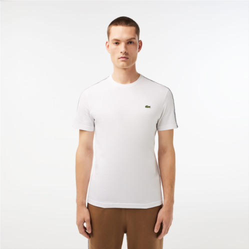 Lacoste Mens Regular Fit Logo Stripe T-Shirt