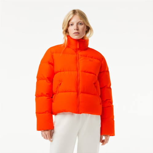 Lacoste Womens Stowable Hood Puffer Jacket