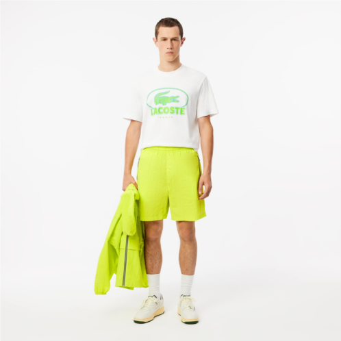 Lacoste Mens Relaxed Fit Zip-Up Pocket Shorts