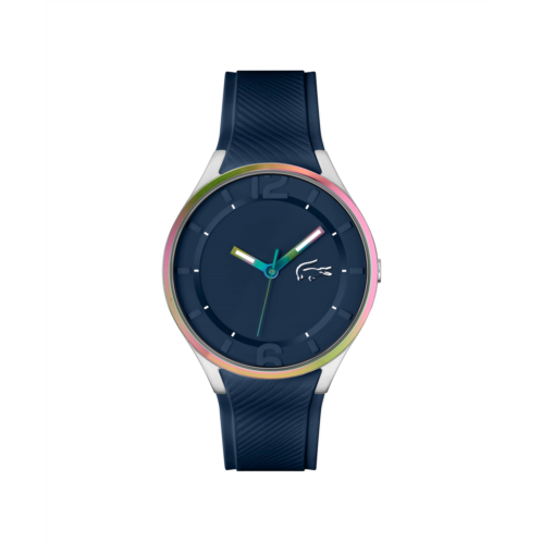 Lacoste Mens Ollie Three Hand Blue Silicone Watch