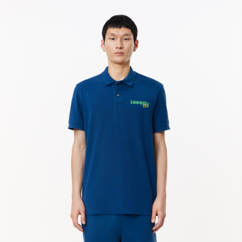 Lacoste Mens Washed Effect Cotton Pique Polo