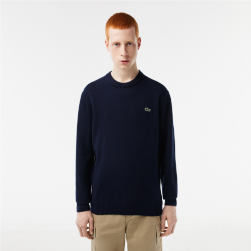 Lacoste Mens Crew Neck Wool Sweater