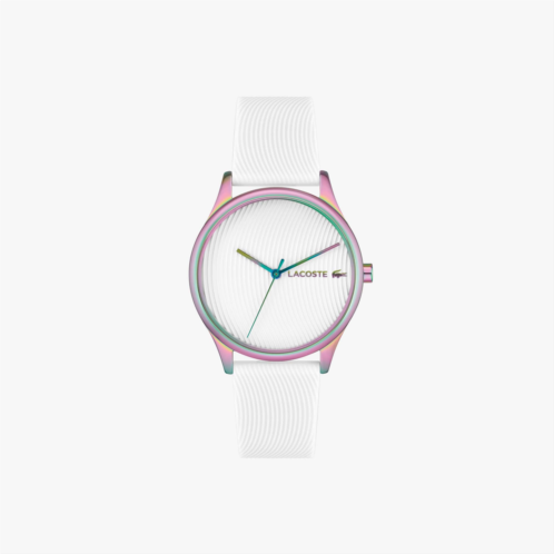 Lacoste Womens Falda Iridescent White Silicone Watch