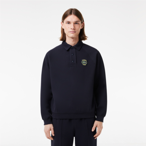 Lacoste Mens Loose Fit Pique Sweatshirt