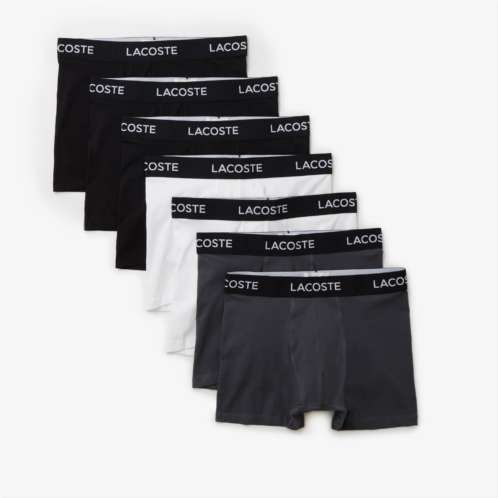 Lacoste Mens Logo Waist Boxer Briefs 7-Pack