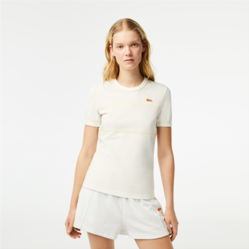 Lacoste Womens Made In France Organic Cotton Pique T-Shirt