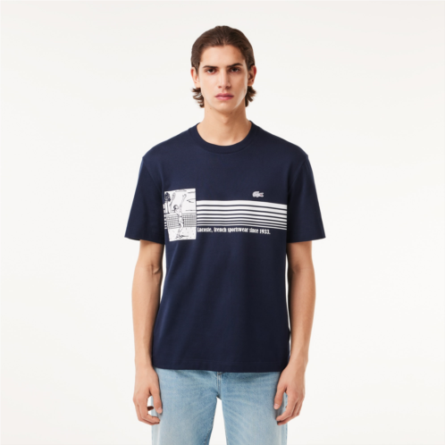 Lacoste Mens Made In France Heavy Cotton T-Shirt