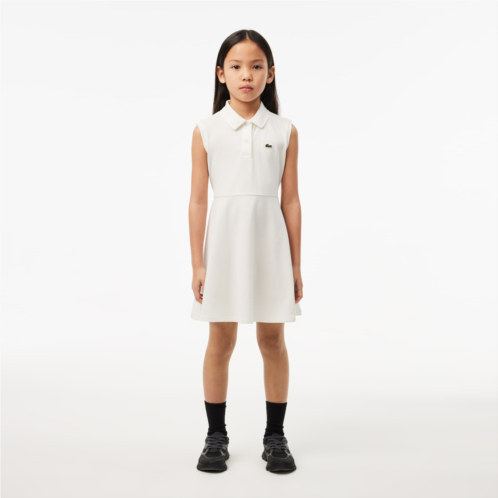 Lacoste Kids Fit & Flare Stretch Pique Polo Dress