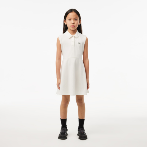 Lacoste Kids Sleeveless Stretch Pique Polo Dress