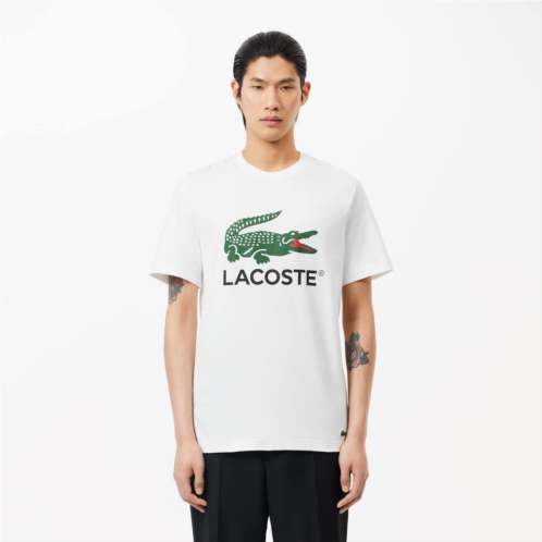 Lacoste Mens Cotton Jersey Signature Print T-Shirt