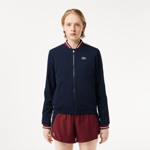 Lacoste Womens Recycled Fiber Stretch Ultra-Dry Tennis Jacket