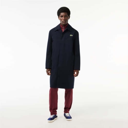 Lacoste Mens Water-Repellent Windproof Trench Coat