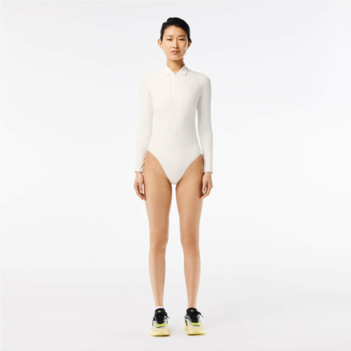 Lacoste UV Protect Ribbed Collar Zipped Bodysuit