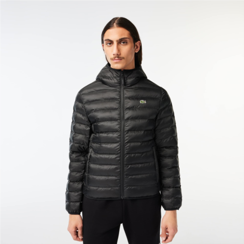 Lacoste Quilted Hooded Puffed Jacket