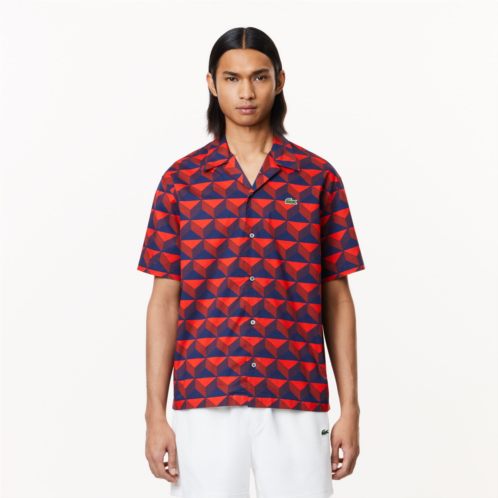 Lacoste Mens Short Sleeve Patterned Shirt