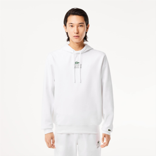 Mens Lacoste Print Hoodie