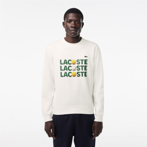 Lacoste Mens Printed Fleece Sweatshirt