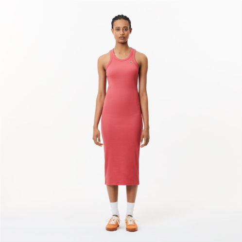 Lacoste Womens Sleeveless Organic Cotton Dress