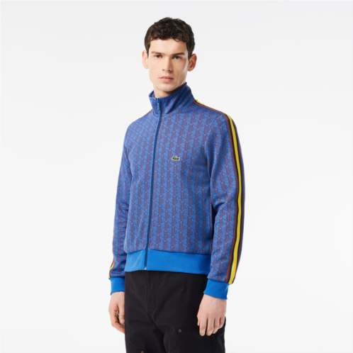Lacoste Mens Paris Monogram Zip-Up Sweatshirt