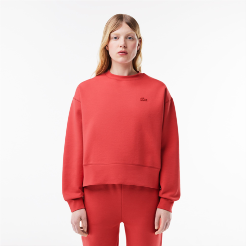 Lacoste Womens Oversized Cotton Sweatshirt