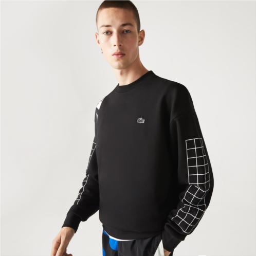 Lacoste Mens Loose Fit Pique Sweatshirt