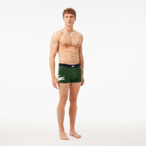 Lacoste Mens 2 3-Pack Assorted Trunks