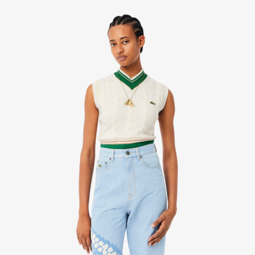 Lacoste Womens Runway Sweater Vest