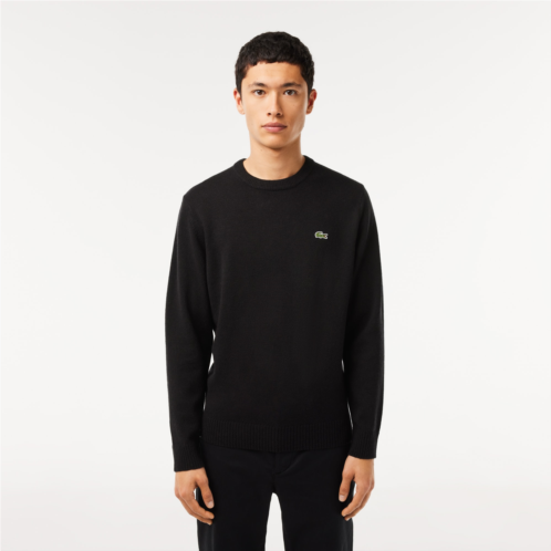 Lacoste Mens Crew Neck Wool Sweater