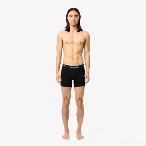 Lacoste Mens Branded Waist Boxer Briefs 5-Pack